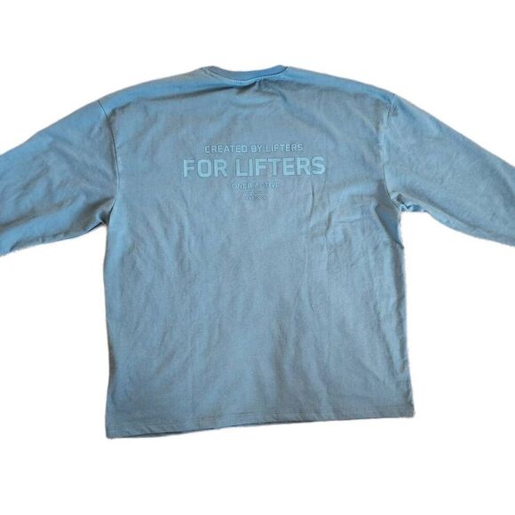 Oneractive womens M pine green long sleeve oversized classic lifters shirt - Picture 8 of 8